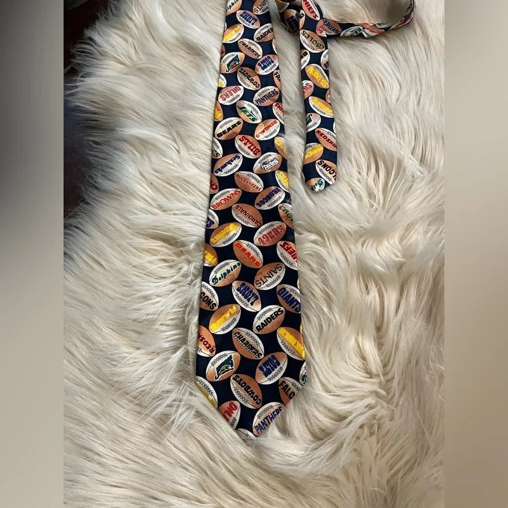 NFL Team Football Novelty Silk Tie